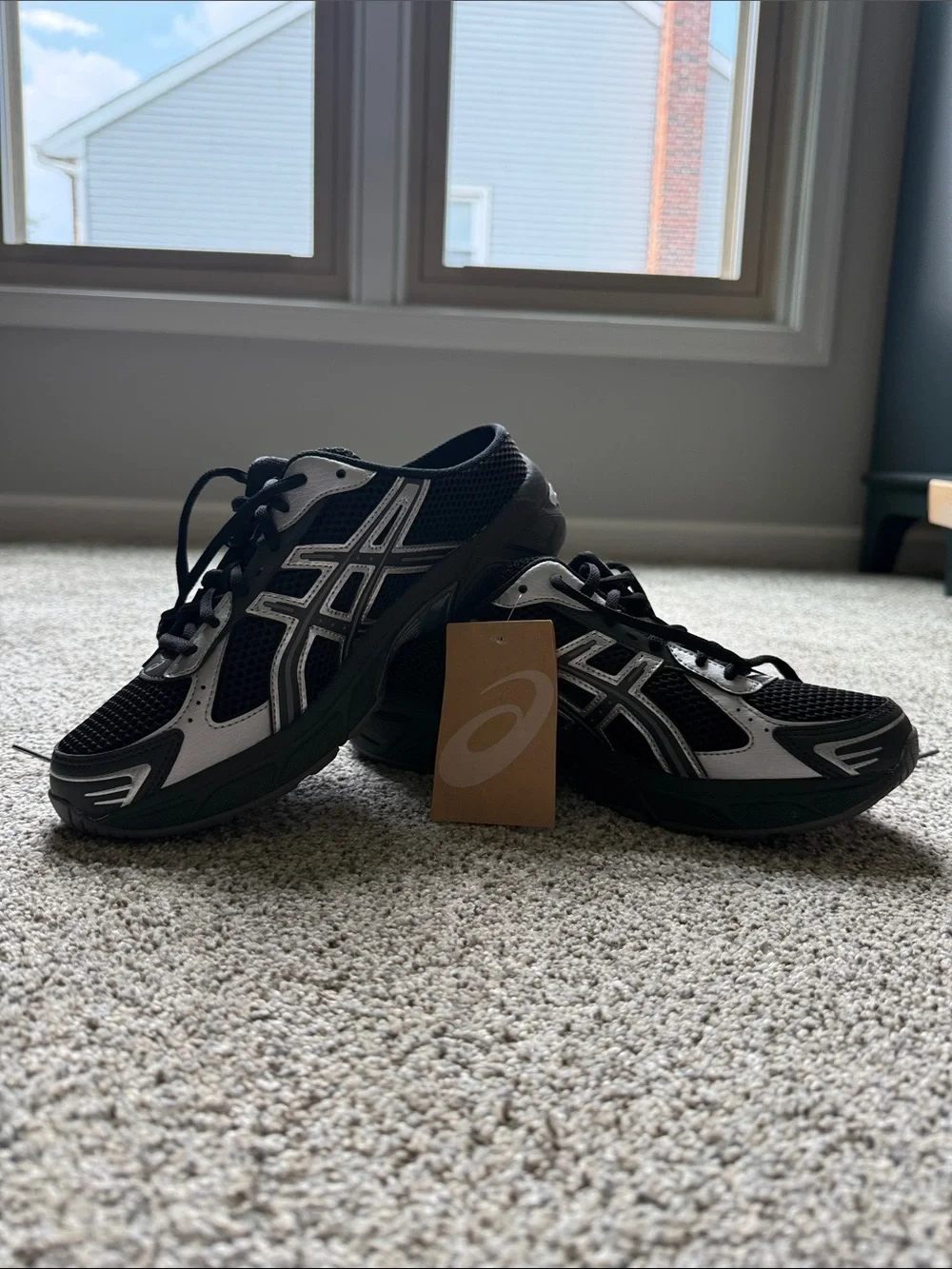 ASICS Black & Silver GEL-1130 Mule Women 10/Men 8.5 NWT - Picture 6 of 12